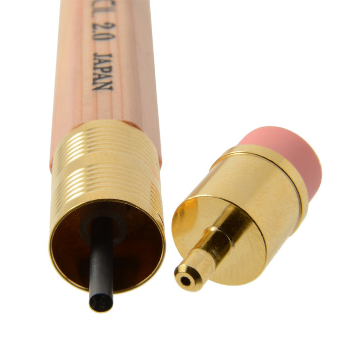 Ohto 2.0 Mechanical Pencil - Natural Wooden Shaft with Eraser Aps-680E-Nt-Kiichin - The #1 Place for Japanese Goods in Your Hand!