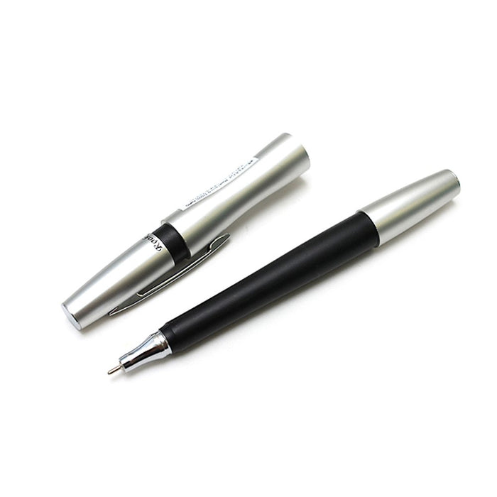 Ohto Needle Point 0.7 Ballpoint Pen Silver Black Oil-Based - Luke Nbp-10Ro-Kiichin - The #1 Place for Japanese Goods in Your Hand!