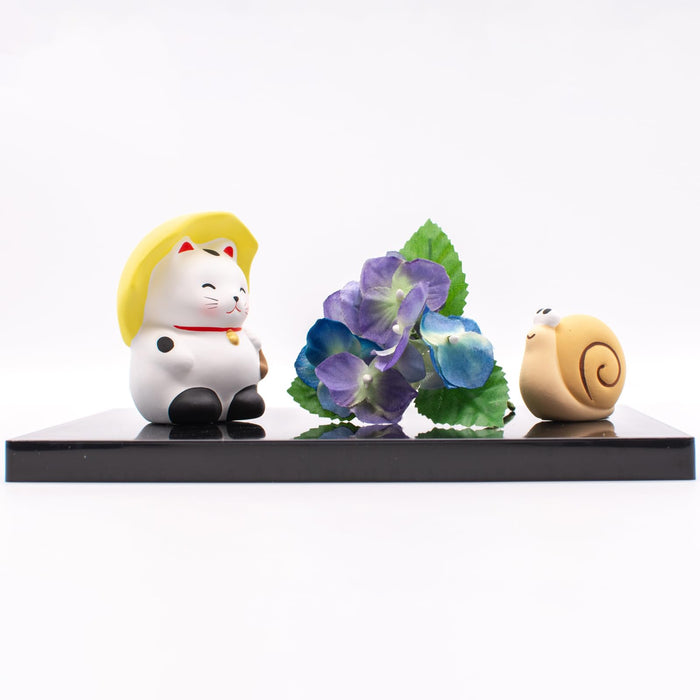 Santo Mini Banko Ware Ornament - Japanese Seasonal June Rainy Room Decor