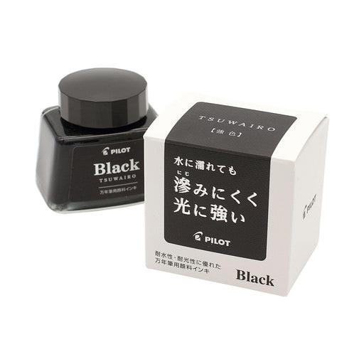 Pilot 30ml Black Bottle Ink for Fountain Pen Tsuwairo Strong Color Pigment Ink-30TW-Kiichin - The #1 Place for Japanese Goods in Your Hand!