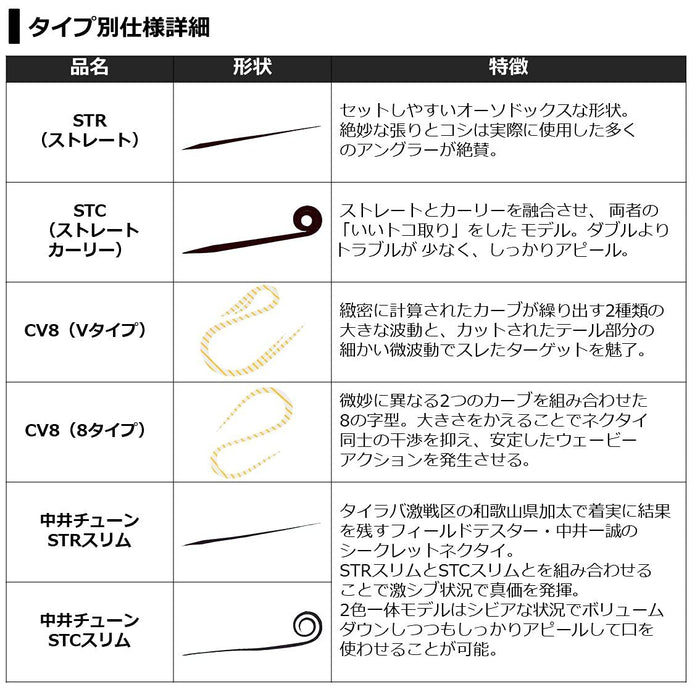 Daiwa Kouga Silicone Necktie Nakai Tune Orange Curly Slim-Kiichin - The #1 Place for Japanese Goods in Your Hand!