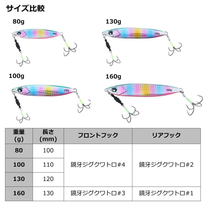 Daiwa Kyoga Zigoo H 80G 100Mm Ph Murapin Zebra Jig Hook-Kiichin - The #1 Place for Japanese Goods in Your Hand!