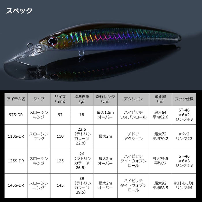 Daiwa Sea Bass Minnow Shiner Z Set Upper 110SDr Adel Chart Head Kibinago-Kiichin - The #1 Place for Japanese Goods in Your Hand!