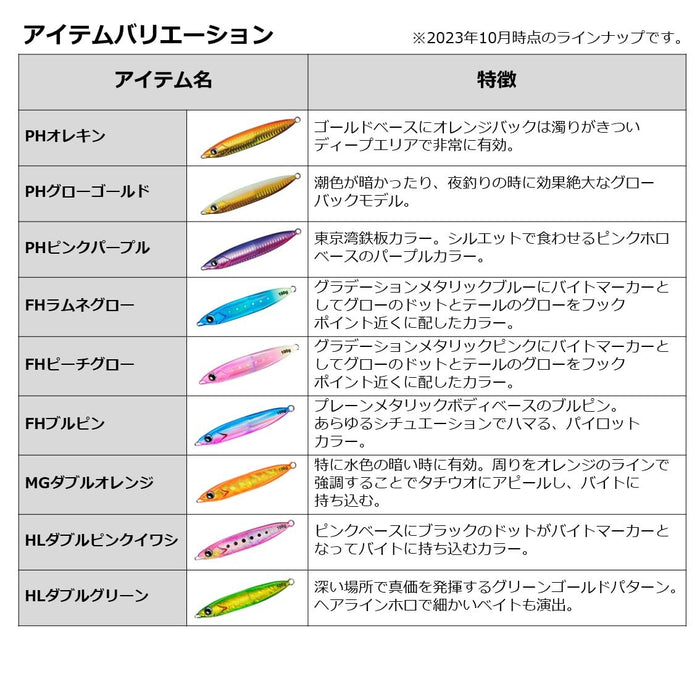Daiwa Tachiuo Jig Kyoga Jig Basic 80G Double Green by Daiwa-Kiichin - The #1 Place for Japanese Goods in Your Hand!