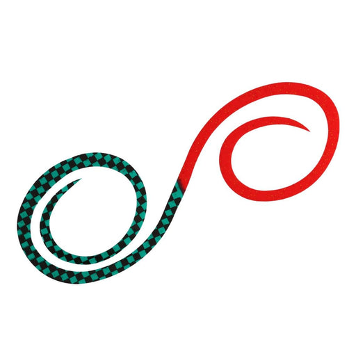 Daiwa Tairaba 3D Yari Overglow Silicone Necktie in Green & Red Glitter-Kiichin - The #1 Place for Japanese Goods in Your Hand!