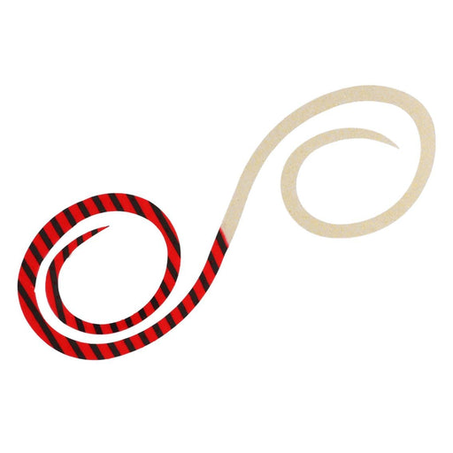 Daiwa Tairaba Kouga Silicone Necktie 3D Twinkly Red Zebra Gold Glitter-Kiichin - The #1 Place for Japanese Goods in Your Hand!
