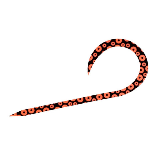 Daiwa Tairaba Kouga Silicone Necktie - Single Curly Octopus Legs Orange-Kiichin - The #1 Place for Japanese Goods in Your Hand!