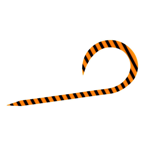 Daiwa Tairaba Silicone Necktie Single Curly Orange Zebra-Kiichin - The #1 Place for Japanese Goods in Your Hand!