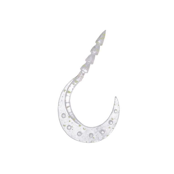 Daiwa Tairaba Worm 3.6 Single Curly Clear Dot Glow Necktie Turbo-Kiichin - The #1 Place for Japanese Goods in Your Hand!