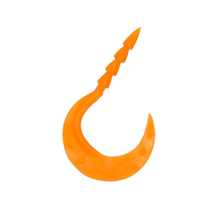 Daiwa 3.6In Solid Orange Turbo Worm Kouga Tairaba Necktie-Kiichin - The #1 Place for Japanese Goods in Your Hand!