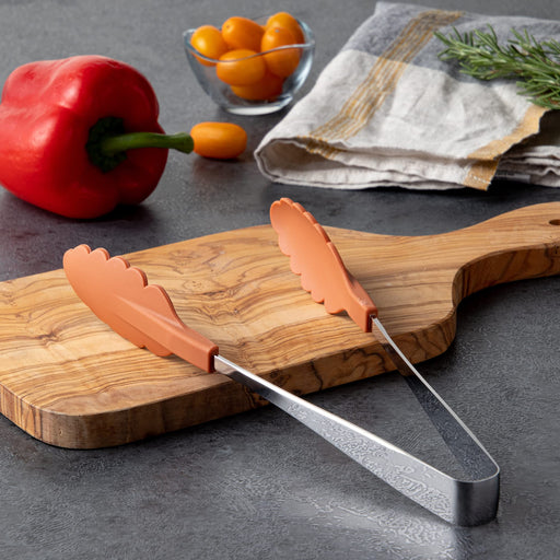 Endo Shoji Heat-Resistant Antibacterial Tongs Brown Stainless Steel Japan Made-Kiichin - The #1 Place for Japanese Goods in Your Hand!