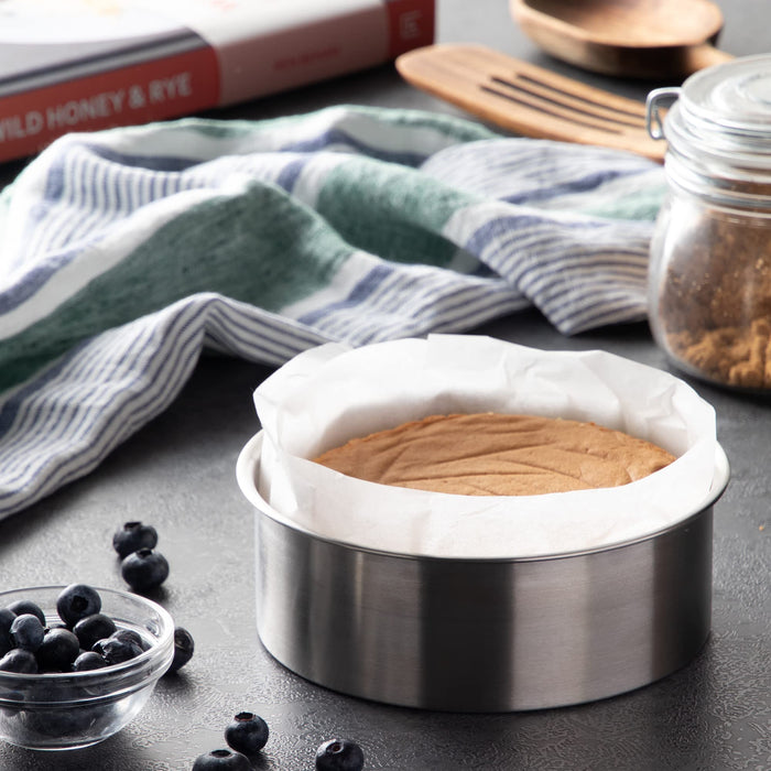Endo Shoji 24cm Stainless Steel Cheesecake Decorated Bottom Pan Silver-Kiichin - The #1 Place for Japanese Goods in Your Hand!