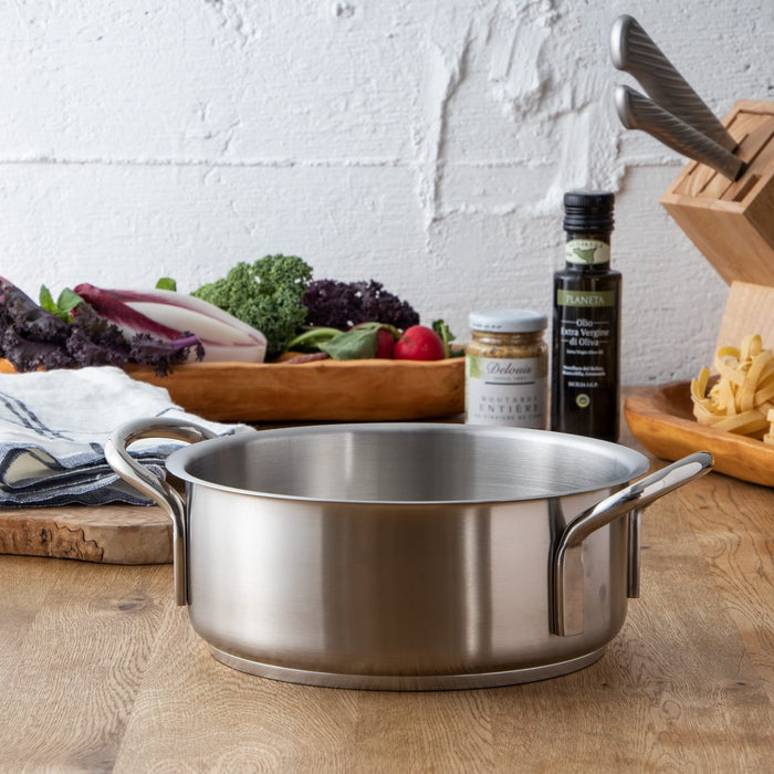 Endo Shoji 24Cm IH Stainless Steel Murano Outer Ring Pot Commercial Use-Kiichin - The #1 Place for Japanese Goods in Your Hand!