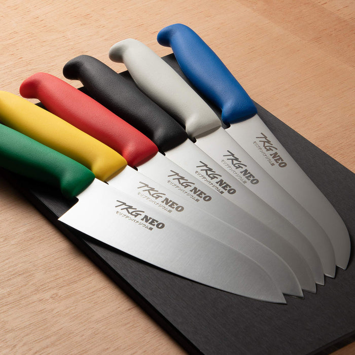 Endo Shoji Tkg-Neo Santoku Knife 17cm Yellow - Commercial Quality-Kiichin - The #1 Place for Japanese Goods in Your Hand!