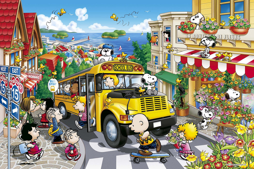 Epoch 1000pc Peanuts Happy School Bus Jigsaw 50x75cm-Kiichin - The #1 Place for Japanese Goods in Your Hand!