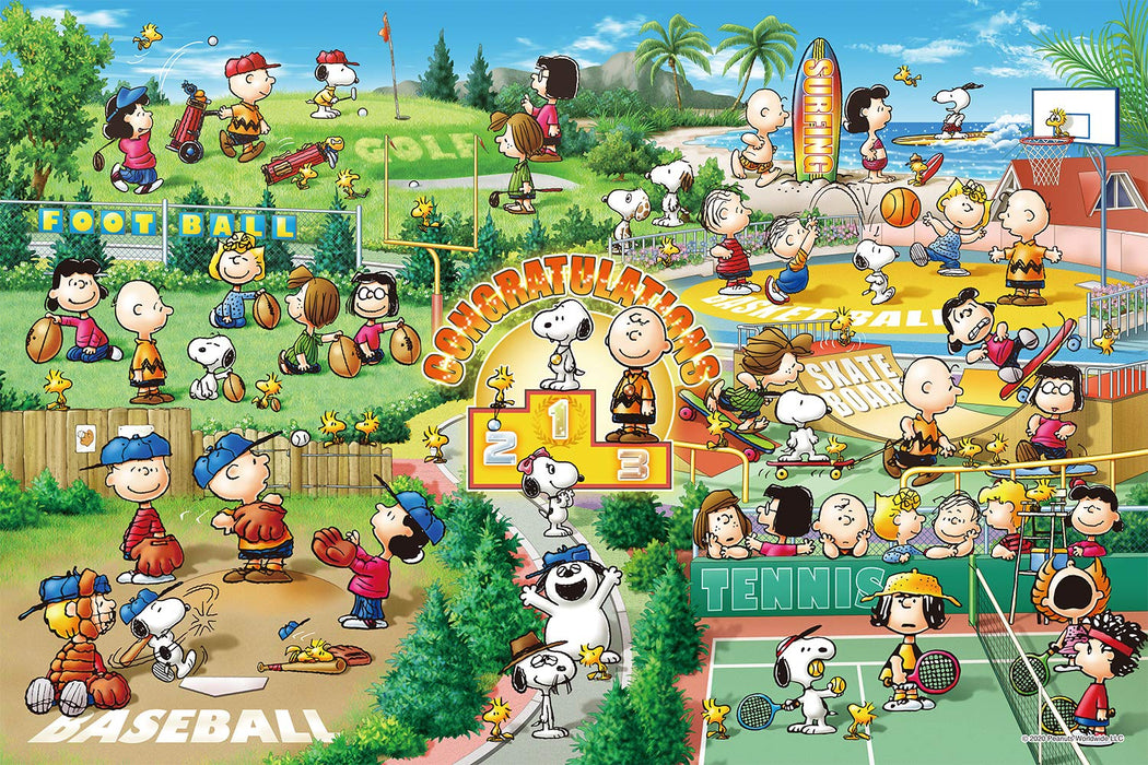 Epoch 1000pc Jigsaw Puzzle Peanuts Snoopy Sports 50x75cm-Kiichin - The #1 Place for Japanese Goods in Your Hand!