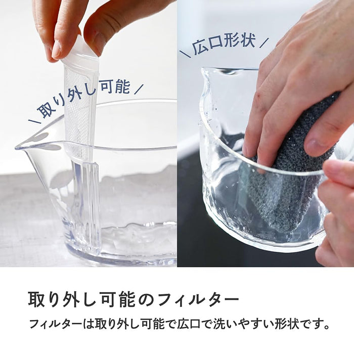 Hario Filter-In Teapot Akira 450Ml Dishwasher Safe Tritan Easy Clean Japan Made