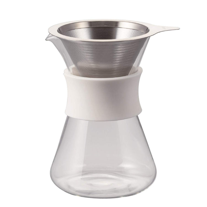 Harry Coffee Maker 400ml White with Dripper and Decanter Set