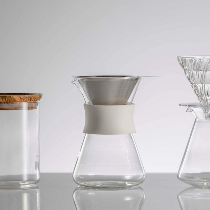 Harry Coffee Maker 400ml White with Dripper and Decanter Set