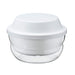Hario Glass Microwave Steamer 1200Ml Easy Cooking White Made in Japan-Kiichin - The #1 Place for Japanese Goods in Your Hand!