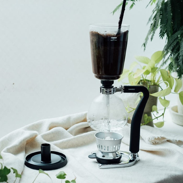 Hario Nxar 5 Siphon Coffee Machine Black for 5 People High Performance Drip