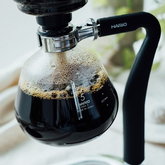 Hario Nxar 5 Siphon Coffee Machine Black for 5 People High Performance Drip