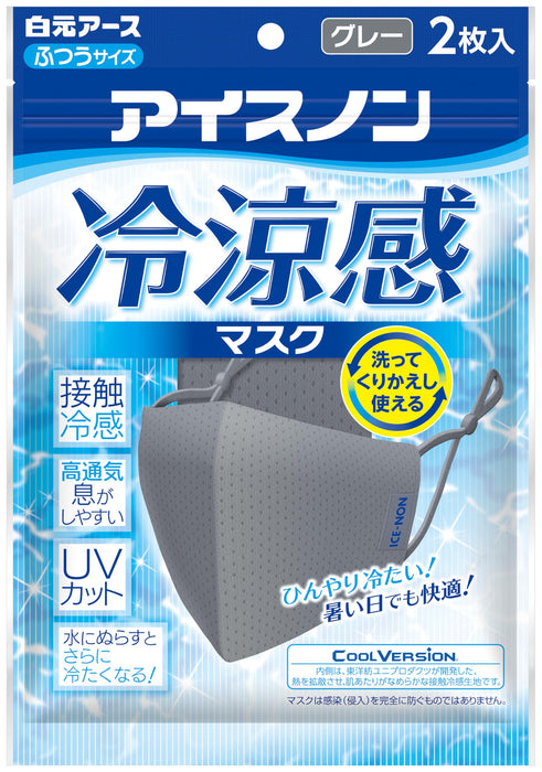Ice Packs Icenon Cooling Mask Grey 2 Piece Set for Soothing Relief