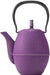 Iwachu Nambu Ironware Teapot Rice Silver Grape 0.6L Enameled Interior-Kiichin - The #1 Place for Japanese Goods in Your Hand!