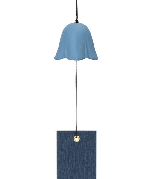 Iwachu Nambu Ironware Wind Chime Flower Design Sky Blue 5x5x5Cm-Kiichin - The #1 Place for Japanese Goods in Your Hand!