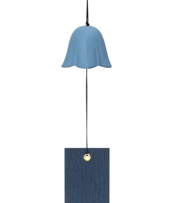 Iwachu Nambu Ironware Wind Chime Flower Design Sky Blue 5x5x5Cm-Kiichin - The #1 Place for Japanese Goods in Your Hand!