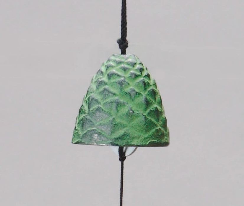Iwachu Nambu Ironware 4cm Pine Blue Wind Chime 27020-Kiichin - The #1 Place for Japanese Goods in Your Hand!