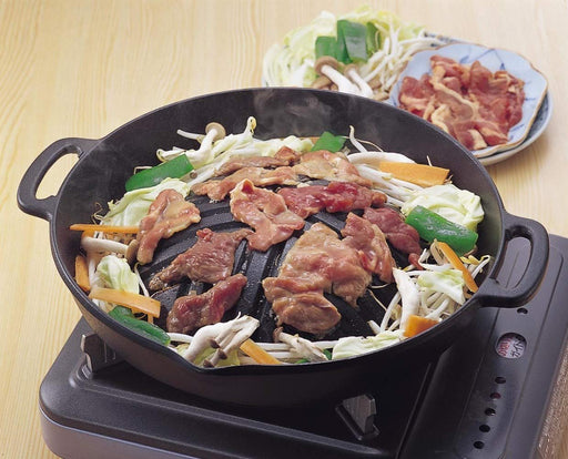 Iwachu Yakiniku Genghis Khan Pot 28.5Cm Black Finish Nambu Ironware-Kiichin - The #1 Place for Japanese Goods in Your Hand!