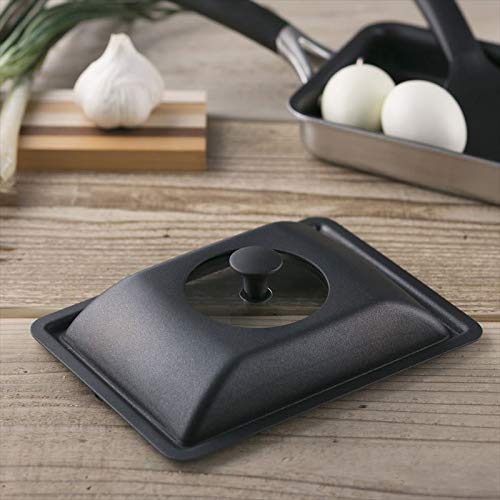 Kai Corporation Black Glass Lid with Window for Tamagoyaki Pan Dy5225-Kiichin - The #1 Place for Japanese Goods in Your Hand!