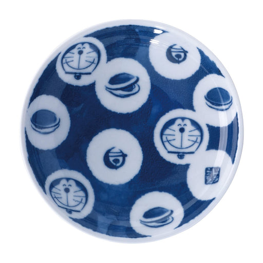 Kanesho Pottery Doraemon Hasami Ware Small Plate 10cm White Dorayaki Design-Kiichin - The #1 Place for Japanese Goods in Your Hand!