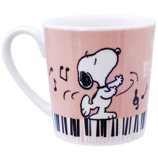Kanesho Pottery Snoopy Peanuts Large Mug 350ml Music Design Made in Japan-Kiichin - The #1 Place for Japanese Goods in Your Hand!