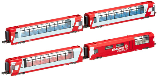 Kato N Gauge 4-Car Add-On for Alps Glacier Express Model 10-1146 Railway Passenger Car-Kiichin - The #1 Place for Japanese Goods in Your Hand!