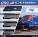 Kato 10-1788 N Gauge Amtrak Alc-42 Super Liner 4-Car Railway Model Set-Kiichin - The #1 Place for Japanese Goods in Your Hand!