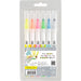 Kuretake Water-Based Pen Set - Zig Clean Color Dot Highlight (Tcsd-6100/6Vc)-Kiichin - The #1 Place for Japanese Goods in Your Hand!