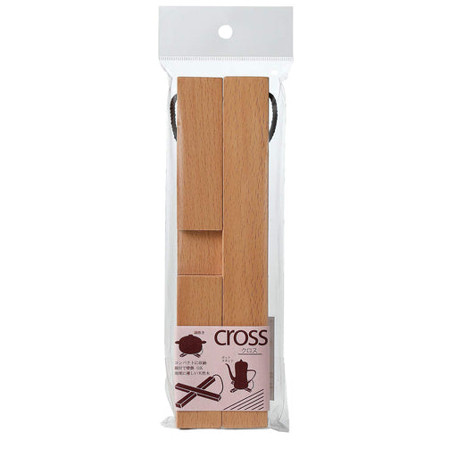 Santo Large Wooden Trivet 21Cm Cross Design Model 17223-Kiichin - The #1 Place for Japanese Goods in Your Hand!
