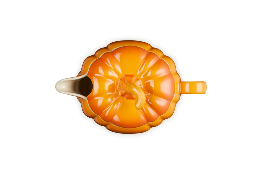 Le Creuset Pumpkin Gravy Boat 400ml Horse Chestnut Microwave Oven Safe