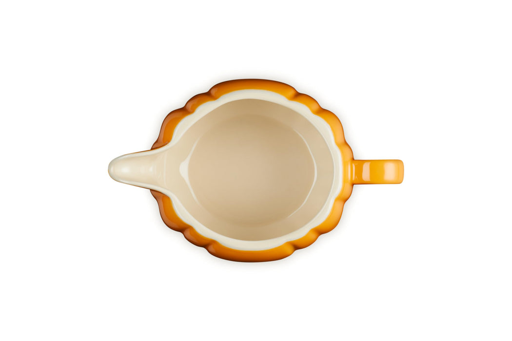 Le Creuset Pumpkin Gravy Boat 400ml Horse Chestnut Microwave Oven Safe