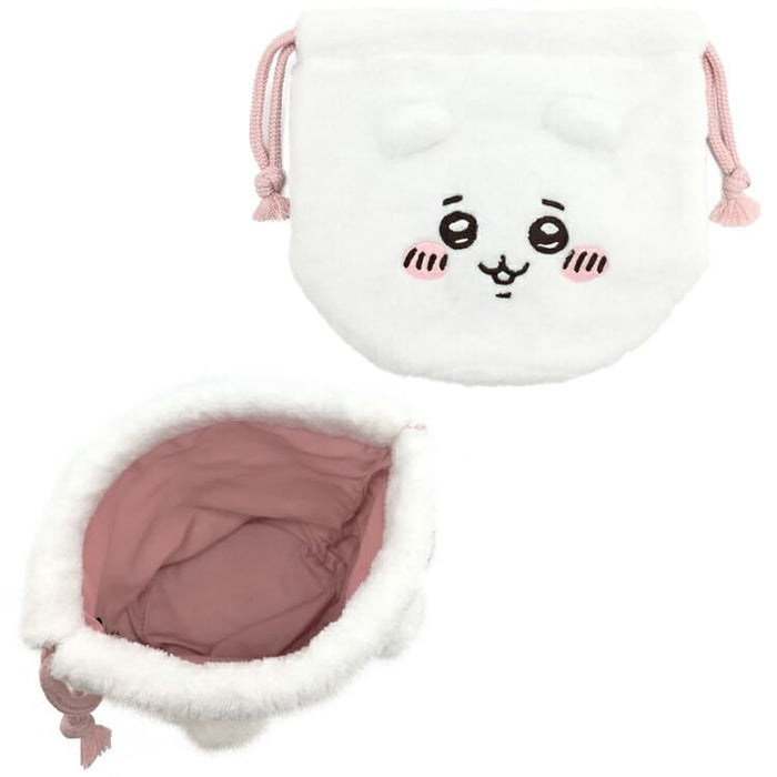 Marimocraft Chiikawa Face Drawstring Bag Ckw-037 16x16x1cm-Kiichin - The #1 Place for Japanese Goods in Your Hand!
