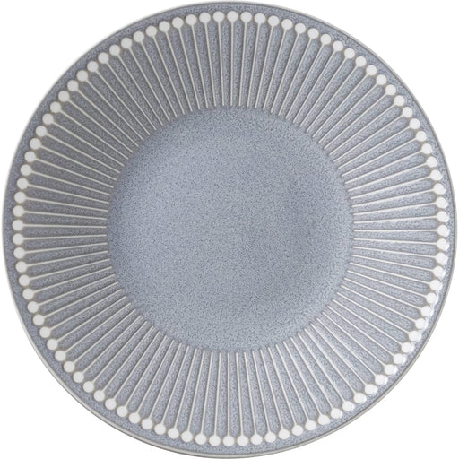 Minoru Pottery Gray Mino Ware Albee 220 Plate Durable Ceramic Dish-Kiichin - The #1 Place for Japanese Goods in Your Hand!