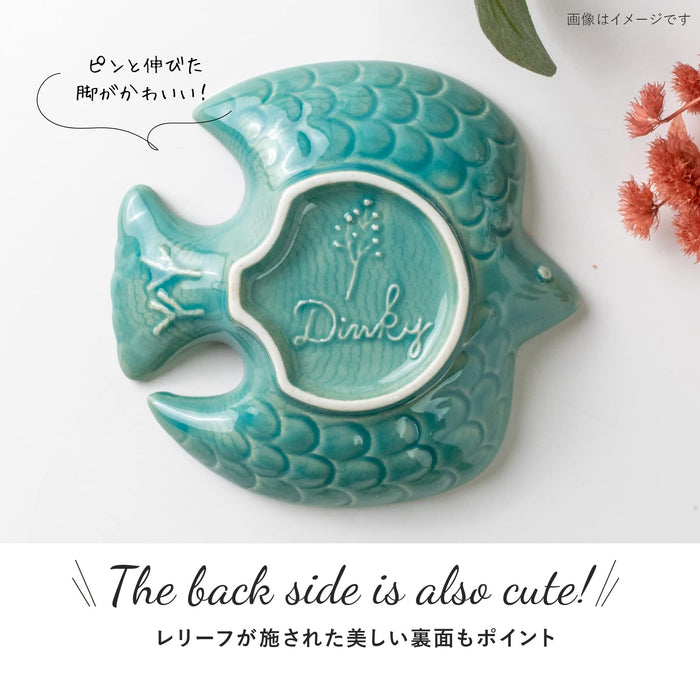 Minoru Pottery Mino Ware Tri-Shaped Plate 120mm Sea Blue-Kiichin - The #1 Place for Japanese Goods in Your Hand!