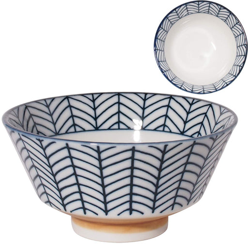 Minoru Pottery Mino Ware Suzu 130 Tea Bowl with Arrow Feather Design-Kiichin - The #1 Place for Japanese Goods in Your Hand!