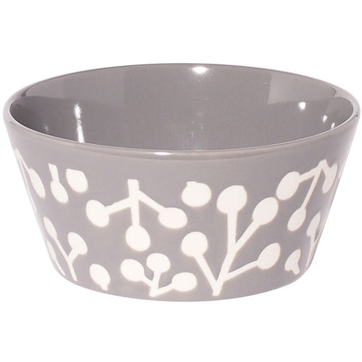 Minoru Pottery Small Bowl Gray M Water-Repellent Berry Inspired Design-Kiichin - The #1 Place for Japanese Goods in Your Hand!