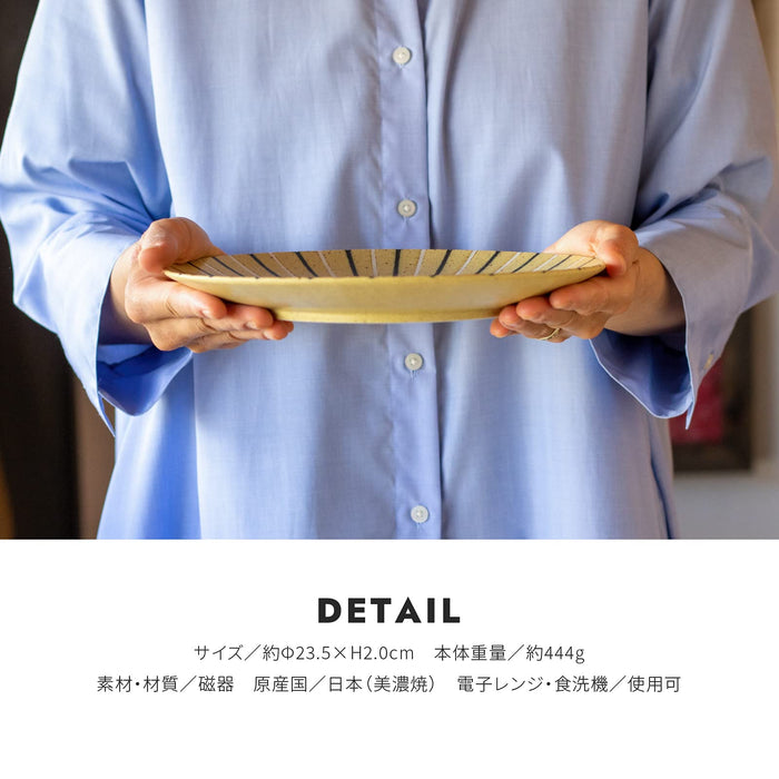 Minoru Touki Awasaka Pottery Plate 235ml Lion Design Mogumogu Collection-Kiichin - The #1 Place for Japanese Goods in Your Hand!