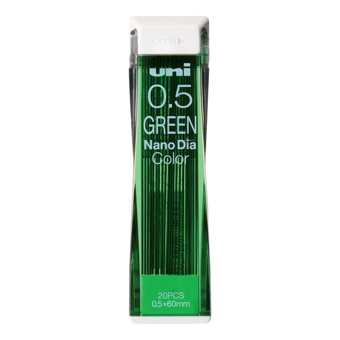 Mitsubishi Pencil Nano Diamond 0.5 Green Lead 10-piece Erasable Colour Set-Kiichin - The #1 Place for Japanese Goods in Your Hand!