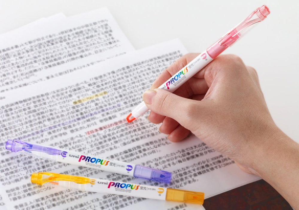 Mitsubishi Pencil Propass Window Soft Color Aqua Highlighter Set of 10-Kiichin - The #1 Place for Japanese Goods in Your Hand!