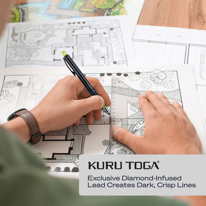 Mitsubishi Pencil Uni-Ball Kurutoga 0.7mm Mechanical Pencil Starter Set-Kiichin - The #1 Place for Japanese Goods in Your Hand!